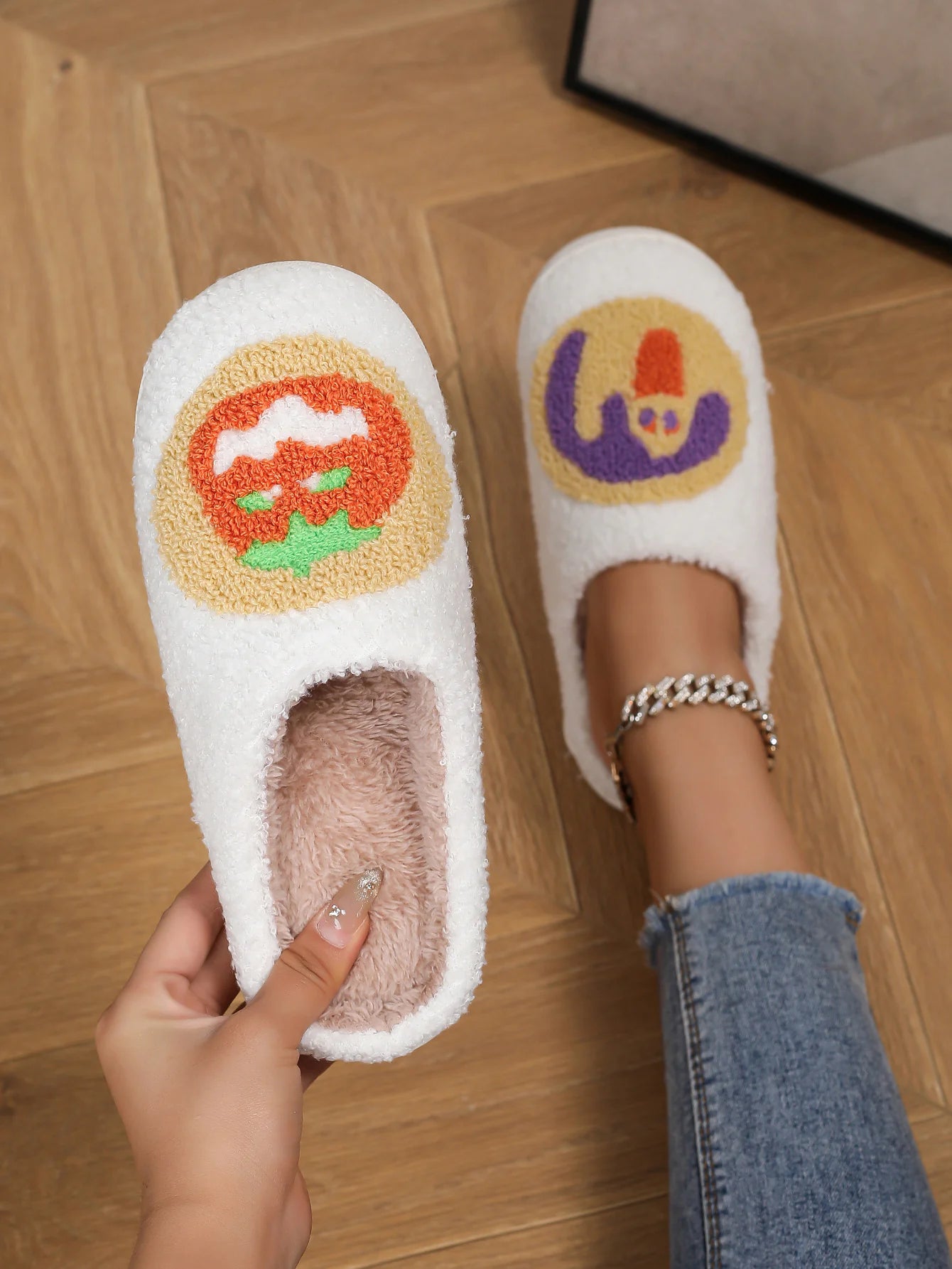 Spooky Comfort: Halloween Non-Slip Cotton Slippers for Cozy Nights